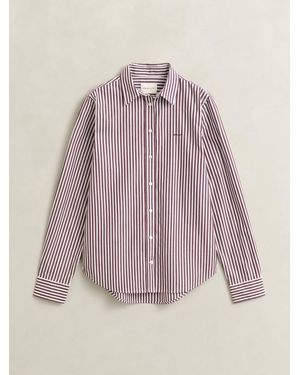 GANT Classic Poplin Stripe Shirt - Pink