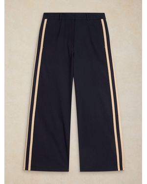 White Stuff Kenna Side Stripe Pants - Black