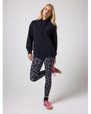 Scamp & Dude Longline Hoodie With Multi Bolt Logo - Blue