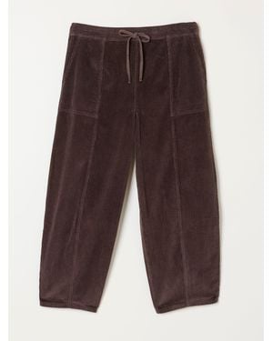 FatFace Fatface Alev Barrel Cropped Cord Pants - Brown