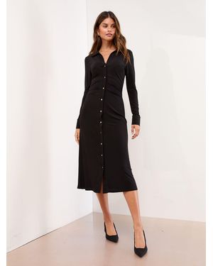 Lipsy Petite Bardot Maxi Dress - Black