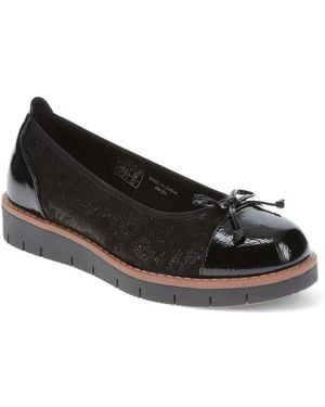 Pavers Wide Fit Bow-Detailed Pumps - Black
