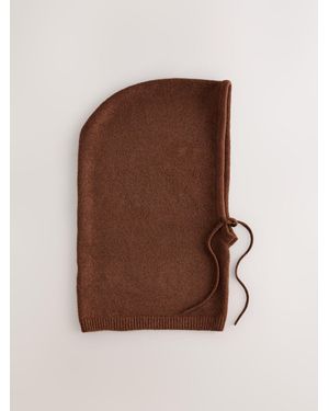 Next Chocolate Hooded Knitted Snood - Brown