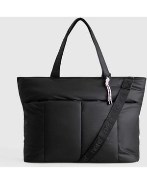 Nere Coated Tote Bag - Black
