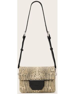 AllSaints Allsaints Jupiter Snake Cross-Body Bag - Natural