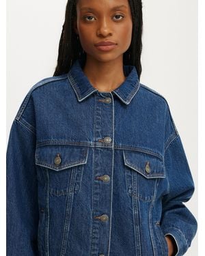 Cotton On Original Denim Jacket - Blue