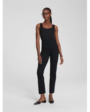 Spanx Petite Perfectfit Light Control Ponte Slim Straight Pants - Blue