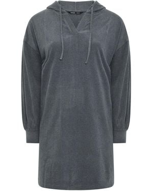 Yours Curve Dress Hoodie - Gray