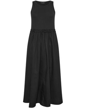 PixieGirl Petite Ruffle Detail Midi Dress - Black