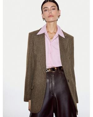 Jigsaw Wool Langford Jacket - Brown