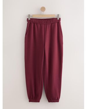 Next Wine Cuffed Sweatpants - Red