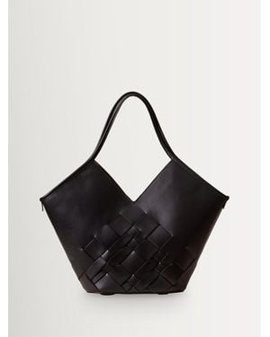 Hebe Studio Coloma Leather Bag - Black