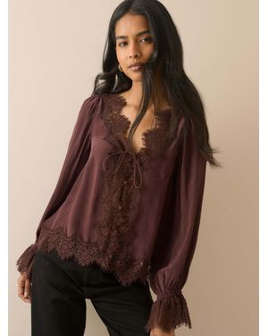 Nobody's Child Nobodys Child Wilde Blouse - Brown