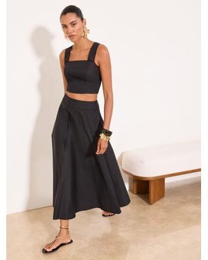 Lipsy Full Hem Midaxi Skirt - White