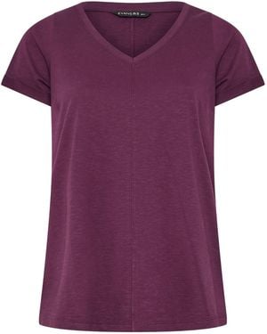 Evans Slub Jersey T-Shirt - Purple