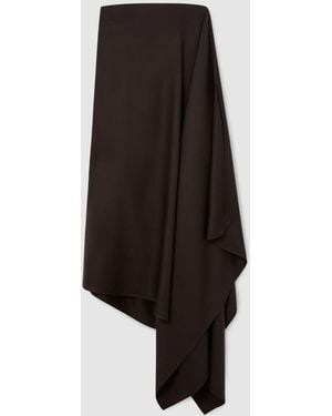 Reiss Grape Burgundy Robyn Dress - Black
