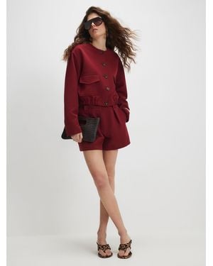 River Island Tailored Plaited Belt Shorts