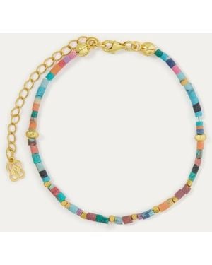 Ottoman Hands Ottoman Hands Tone Meghan Multi Colour Beaded Bracelet - Metallic
