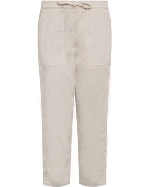 M Com Soft Barrel Leg Trousers - White