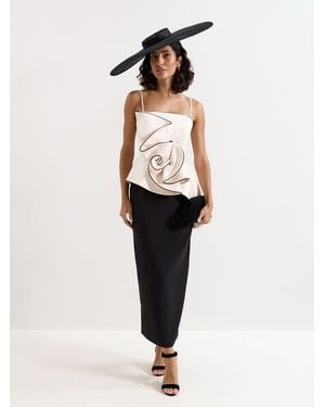 Phase Eight Tulia Strappy Ruffle Bodice Maxi Dress - Natural