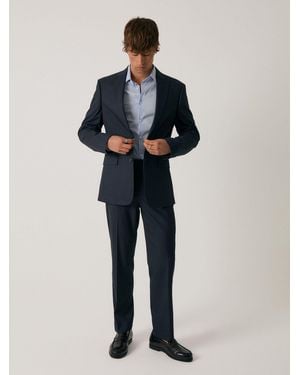 Threadbare Tailored Fit Suit Pants - Blue