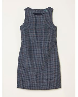 FatFace Fatface Sarah Tweed Pinny Mini Dress - Blue