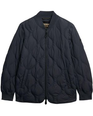Superdry Short Quilted Liner Jacket - Blue