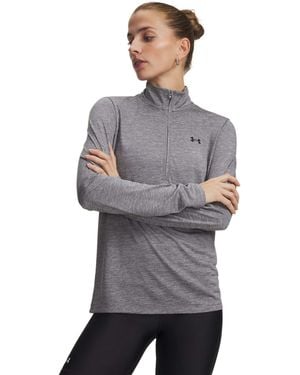 Under Armour Dark Tech Twist 1/2 Zip Sweatshirt - Gray