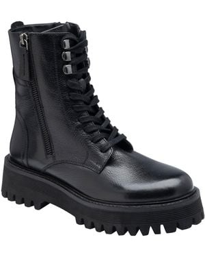 Ravel Suede Leather Chelsea Ankle Boots On A Cleated Sole - Black