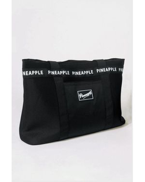 Pineapple Mesh Tote Bag - Black
