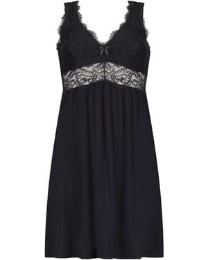 Hunkemöller Hunkemöller Nora Lace Slip Dress - Black
