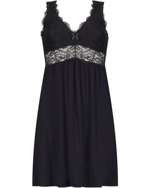Hunkemöller Hunkemöller Nora Lace Slip Dress - Black