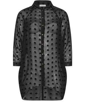 Yours Curve Snake Print Longline Hemd Mit Fledermausärmeln44 - Schwarz