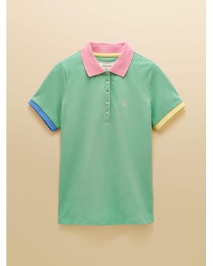 Joules Woody Cotton Pique Short Sleeve Polo Shirt - Green