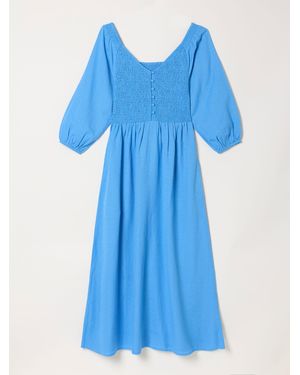 FatFace Fatface Adele Petite Midi Dress - Blue