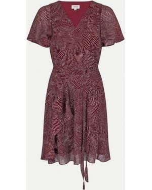 Jigsaw Optic Swirl Mini Dress - Purple