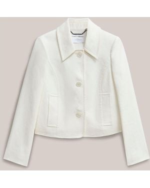 Hobbs Ivory Adeen Linen Jacket - Natural