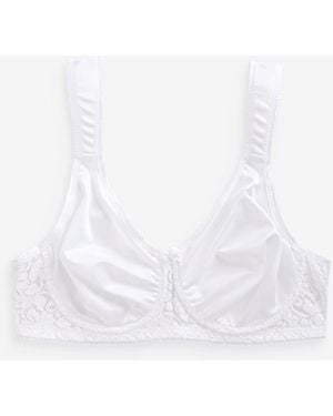 Miss Mary Of Sweden Miss Mary Of Sweden Wired Smooth Lacy T-Shirt Bra - White
