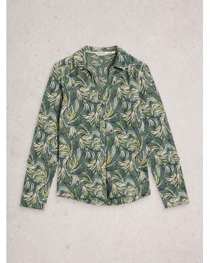 White Stuff Annie Jersey Shirt - Grün