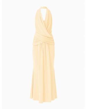 Elliatt Simone Cowl Neck Gown - White