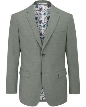Skopes Tailored Fit Caspian Stretch Suit Jacket - Gray