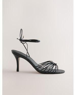 Next N. Premium Strappy Hardware Sandals - Metallic