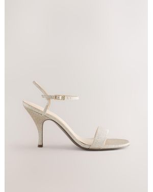 Next Forever Comfort Simple Heeled Sandals - Natural