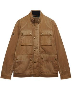Superdry The Merchant Store Racer Wax Jacket - Brown