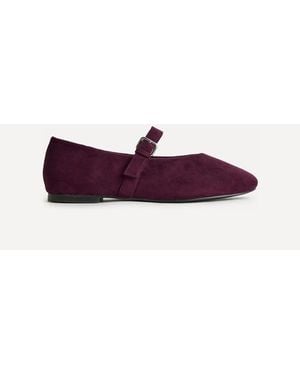 Linzi Nadira Mary Jane Style Flats - Purple
