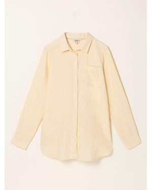 FatFace Fatface Olivia Petite Linen Shirt - Natural