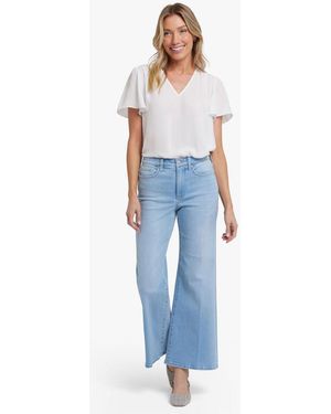 NYDJ Mia Palazzo Ankle Jeans - Blue