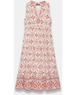 Mint Velvet Geo Print Maxi Dress - Pink