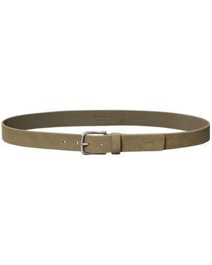 Calvin Klein Woven Metal Buckle Belt - Green