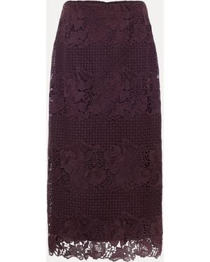 Phase Eight Suzie Lace Skirt - Purple